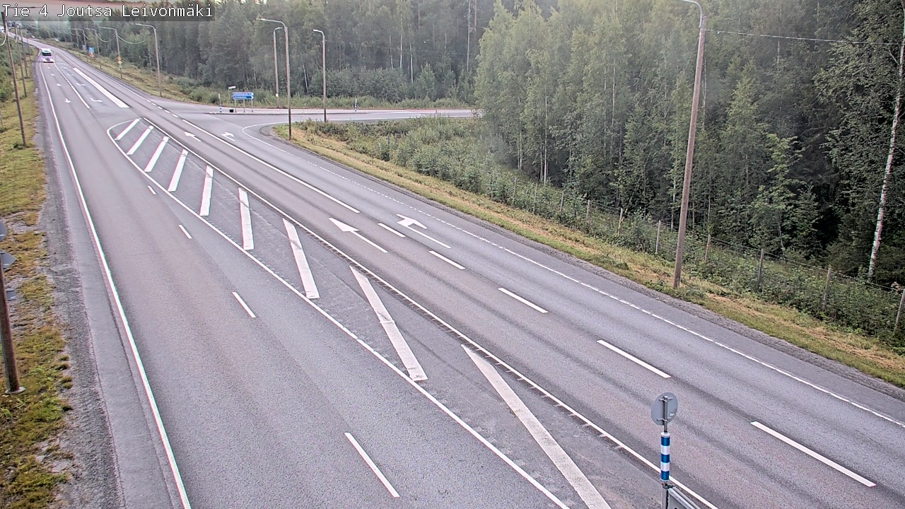 Weather Camera Image Väg 4 Joutsa Leivonmäki, Joutsa, Keski-Suomi
