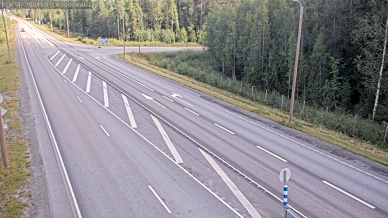 Weather Camera Image Väg 4 Joutsa Leivonmäki, Joutsa, Keski-Suomi