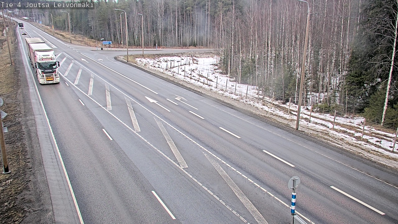 Weather Camera Image Road 4 Joutsa Leivonmäki, Joutsa, Keski-Suomi