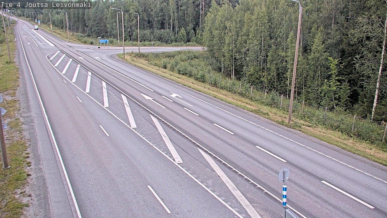 Weather Camera Image Väg 4 Joutsa Leivonmäki, Joutsa, Keski-Suomi