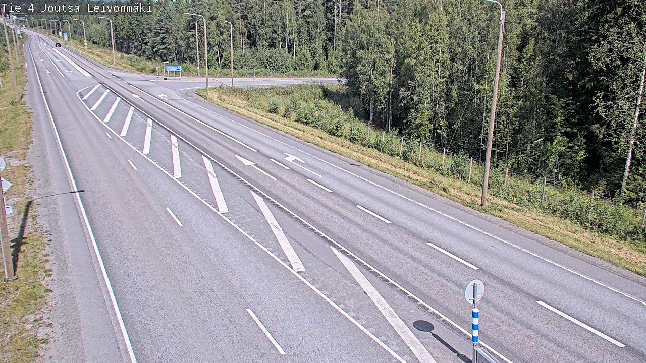 Weather Camera Image Väg 4 Joutsa Leivonmäki, Joutsa, Keski-Suomi