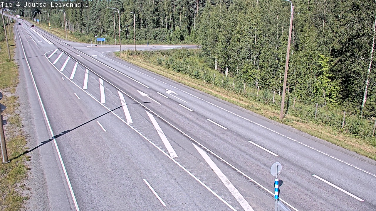 Weather Camera Image Väg 4 Joutsa Leivonmäki, Joutsa, Keski-Suomi