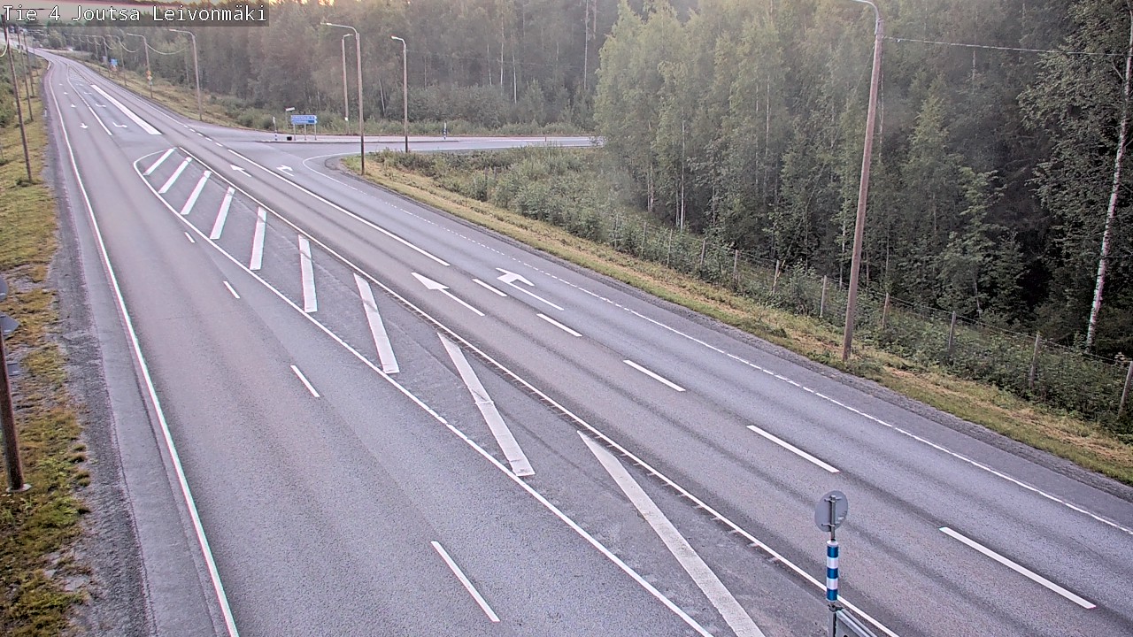 Weather Camera Image Väg 4 Joutsa Leivonmäki, Joutsa, Keski-Suomi