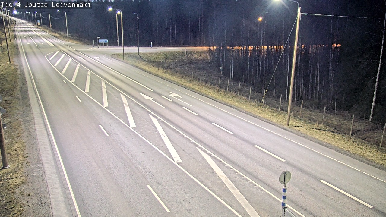 Weather Camera Image Väg 4 Joutsa Leivonmäki, Joutsa, Keski-Suomi