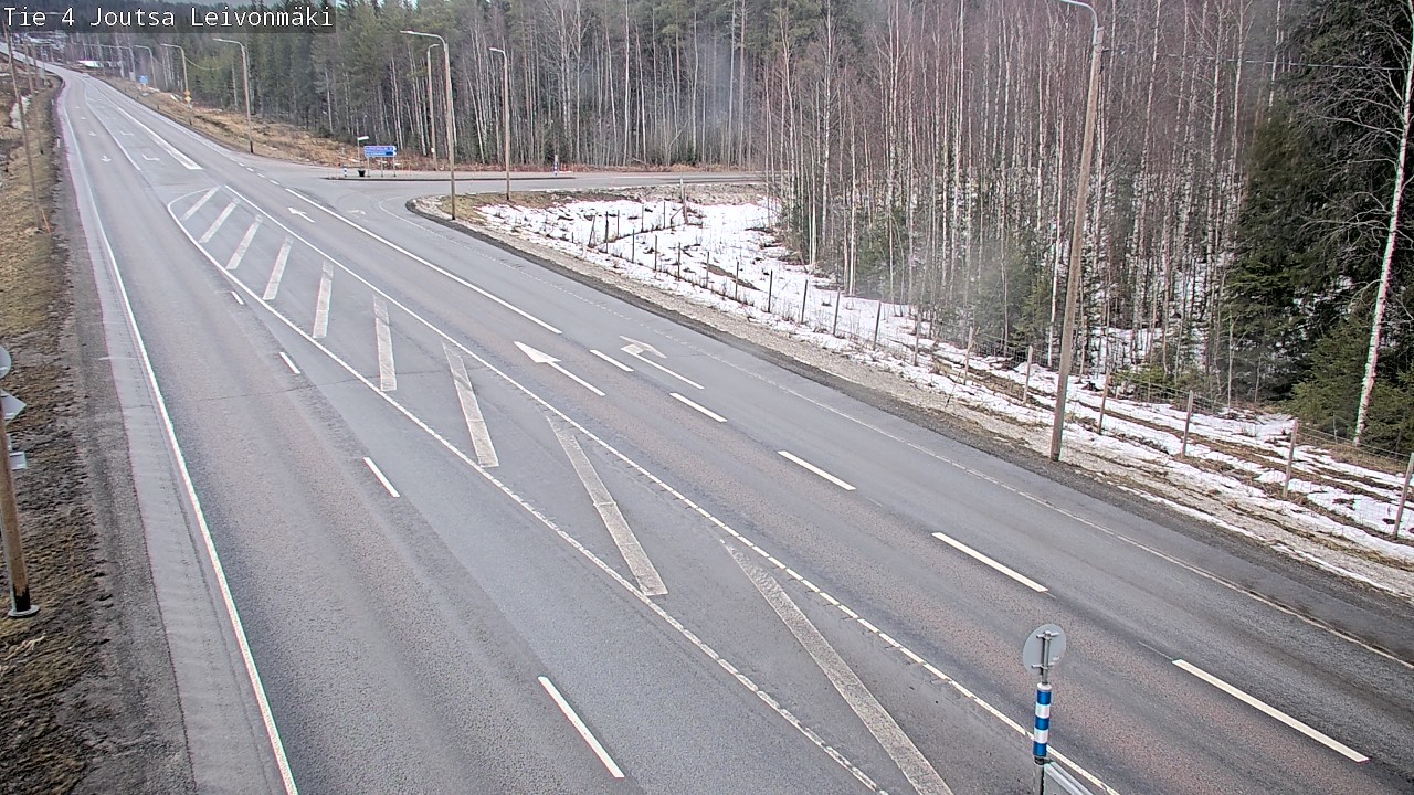 Weather Camera Image Väg 4 Joutsa Leivonmäki, Joutsa, Keski-Suomi