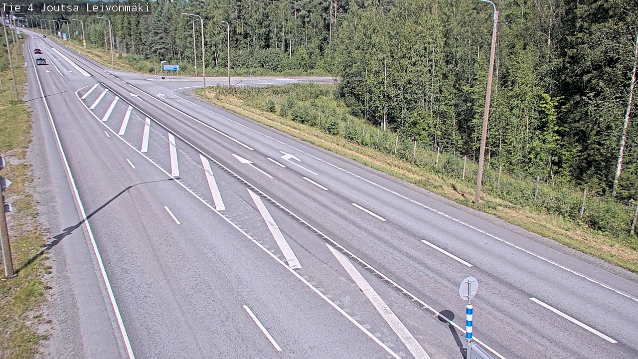 Weather Camera Image Väg 4 Joutsa Leivonmäki, Joutsa, Keski-Suomi