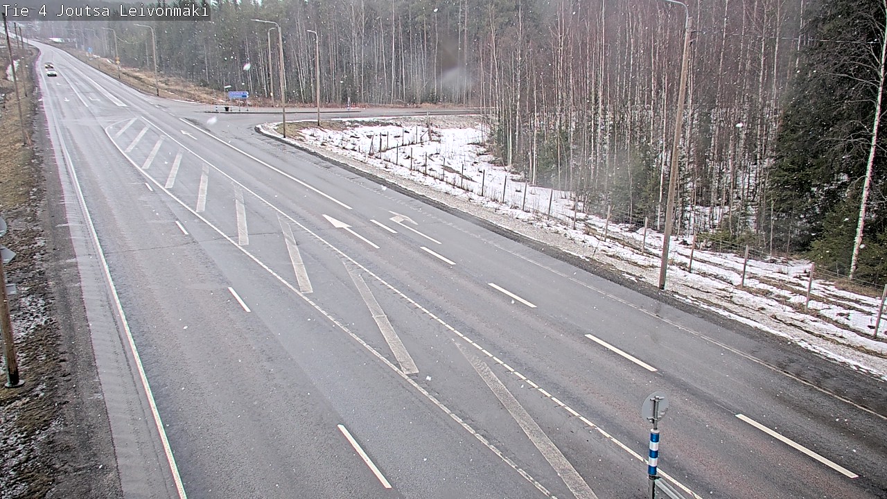 Weather Camera Image Väg 4 Joutsa Leivonmäki, Joutsa, Keski-Suomi