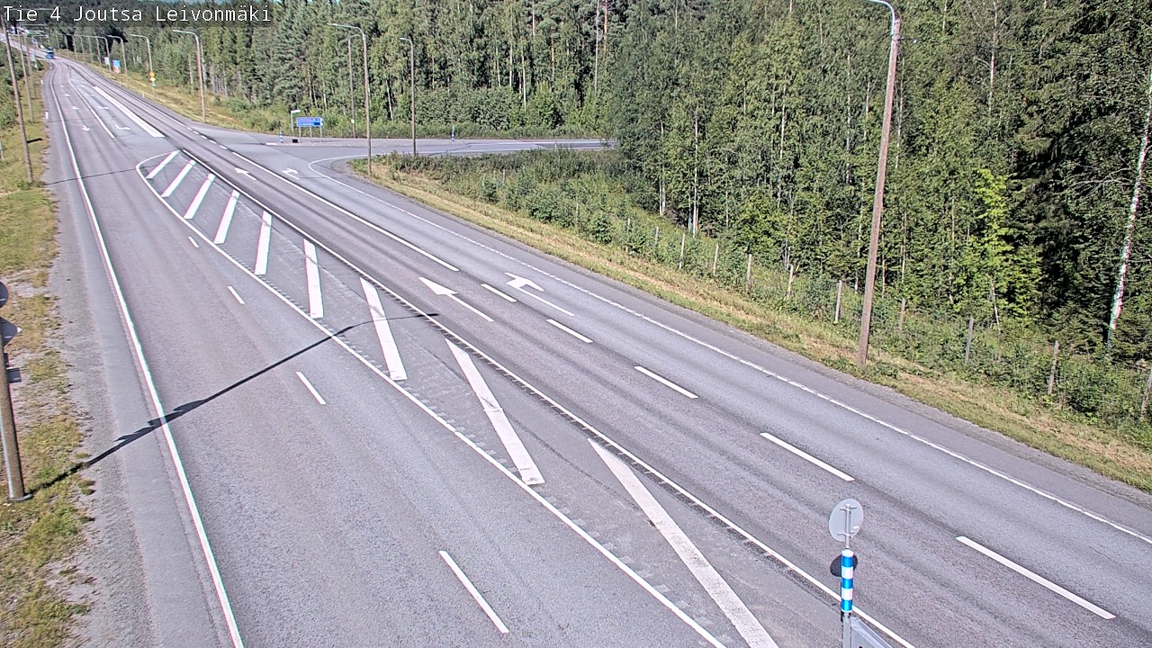 Weather Camera Image Väg 4 Joutsa Leivonmäki, Joutsa, Keski-Suomi