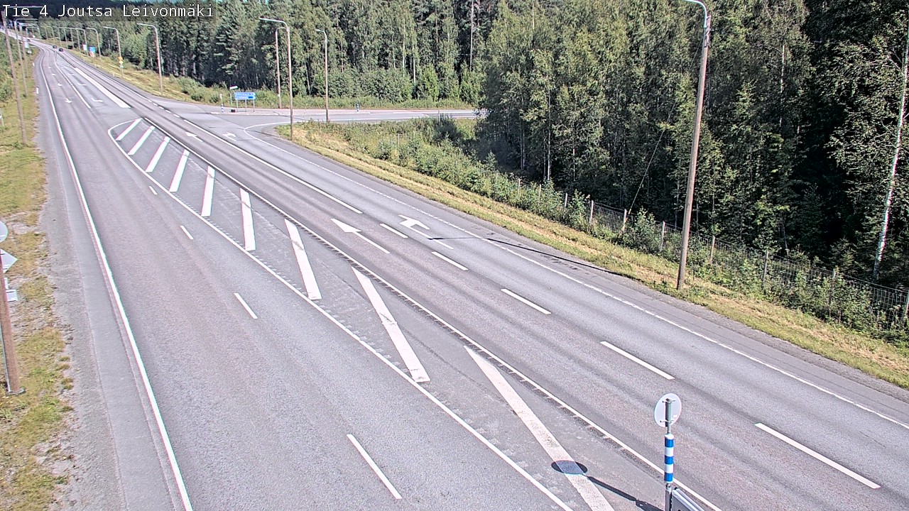 Weather Camera Image Väg 4 Joutsa Leivonmäki, Joutsa, Keski-Suomi