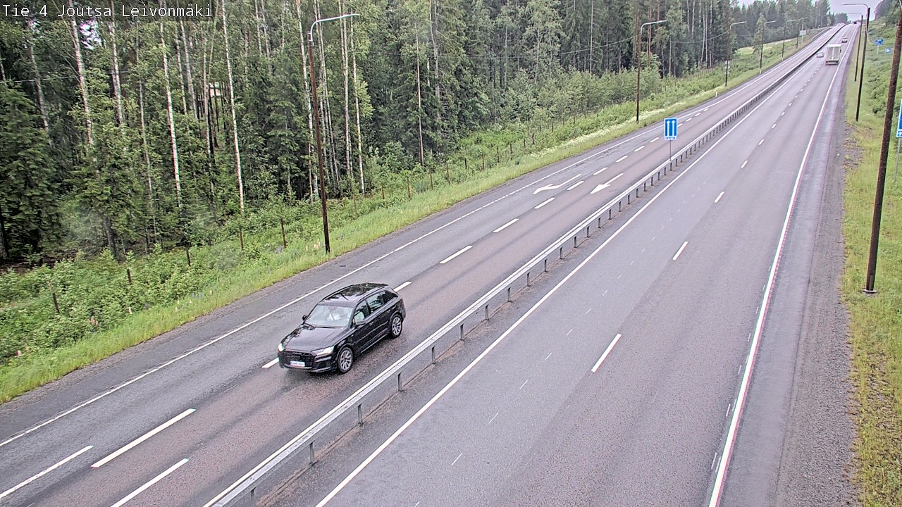 Weather Camera Image Väg 4 Joutsa Leivonmäki, Joutsa, Keski-Suomi