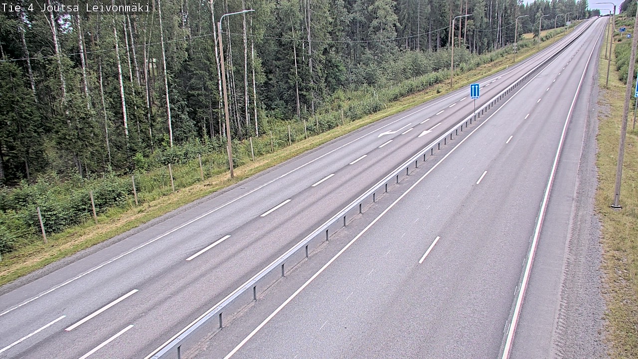 Weather Camera Image Road 4 Joutsa Leivonmäki, Joutsa, Keski-Suomi