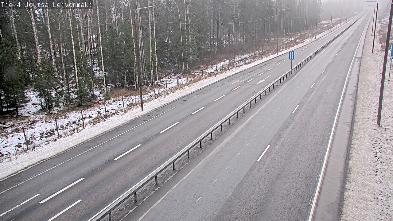 Weather Camera Image Väg 4 Joutsa Leivonmäki, Joutsa, Keski-Suomi