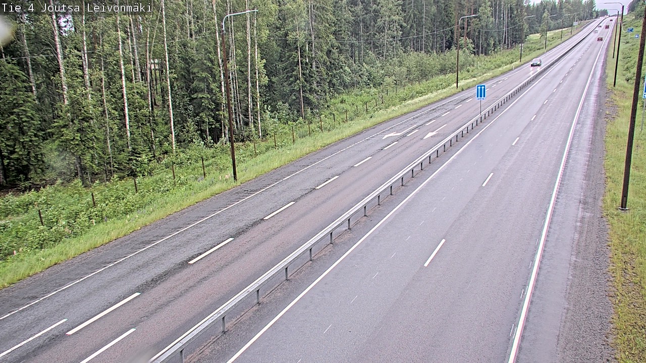 Weather Camera Image Väg 4 Joutsa Leivonmäki, Joutsa, Keski-Suomi