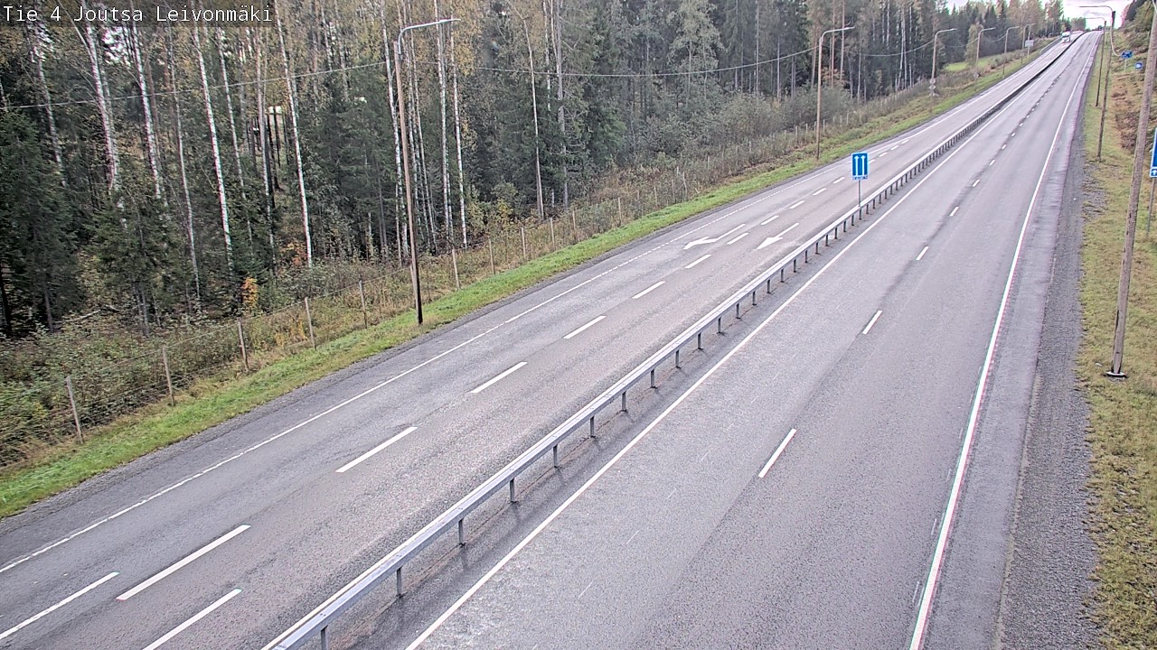 Weather Camera Image Väg 4 Joutsa Leivonmäki, Joutsa, Keski-Suomi