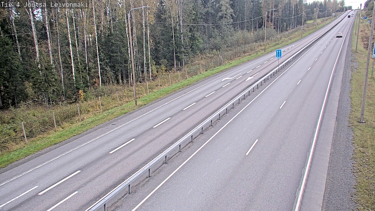 Weather Camera Image Väg 4 Joutsa Leivonmäki, Joutsa, Keski-Suomi