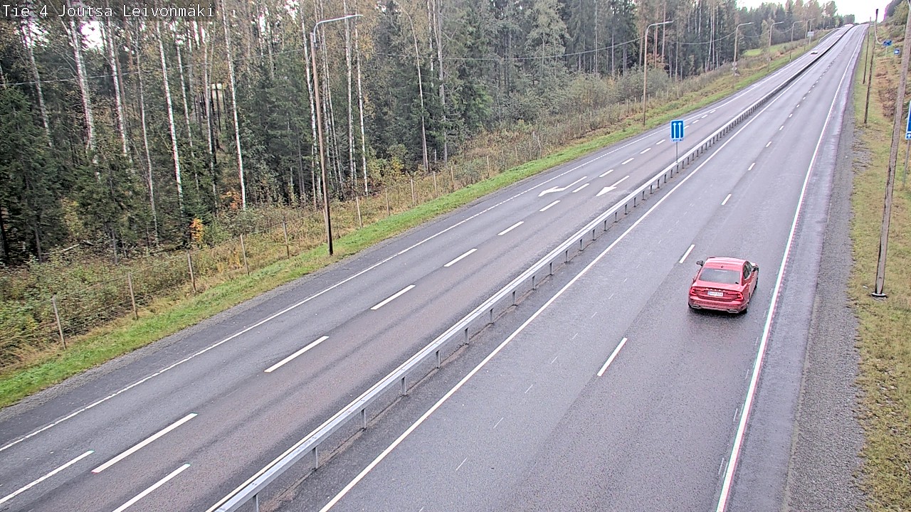 Weather Camera Image Väg 4 Joutsa Leivonmäki, Joutsa, Keski-Suomi