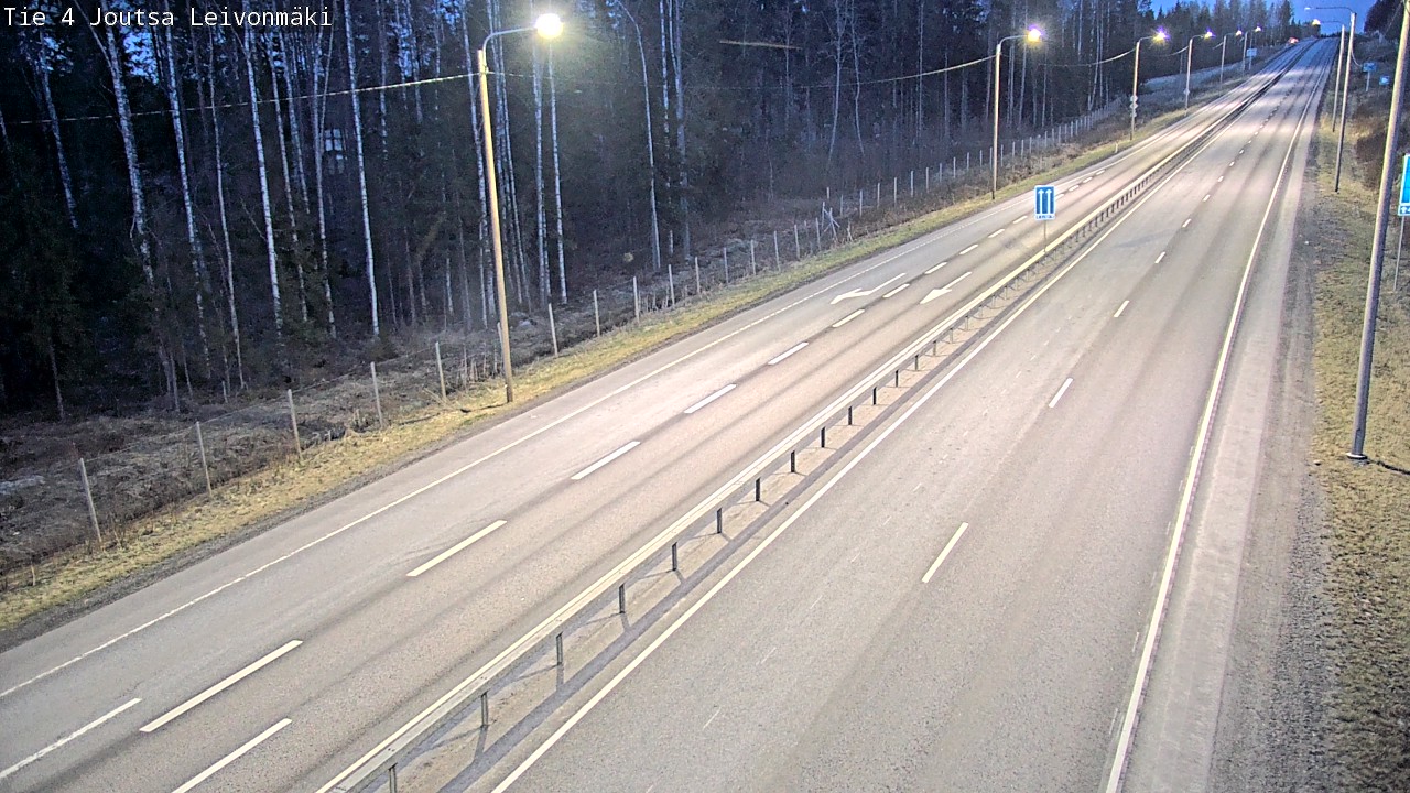 Weather Camera Image Väg 4 Joutsa Leivonmäki, Joutsa, Keski-Suomi