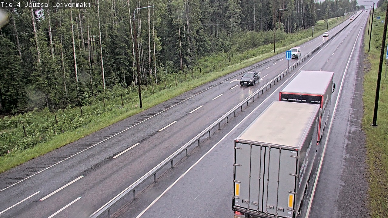 Weather Camera Image Väg 4 Joutsa Leivonmäki, Joutsa, Keski-Suomi