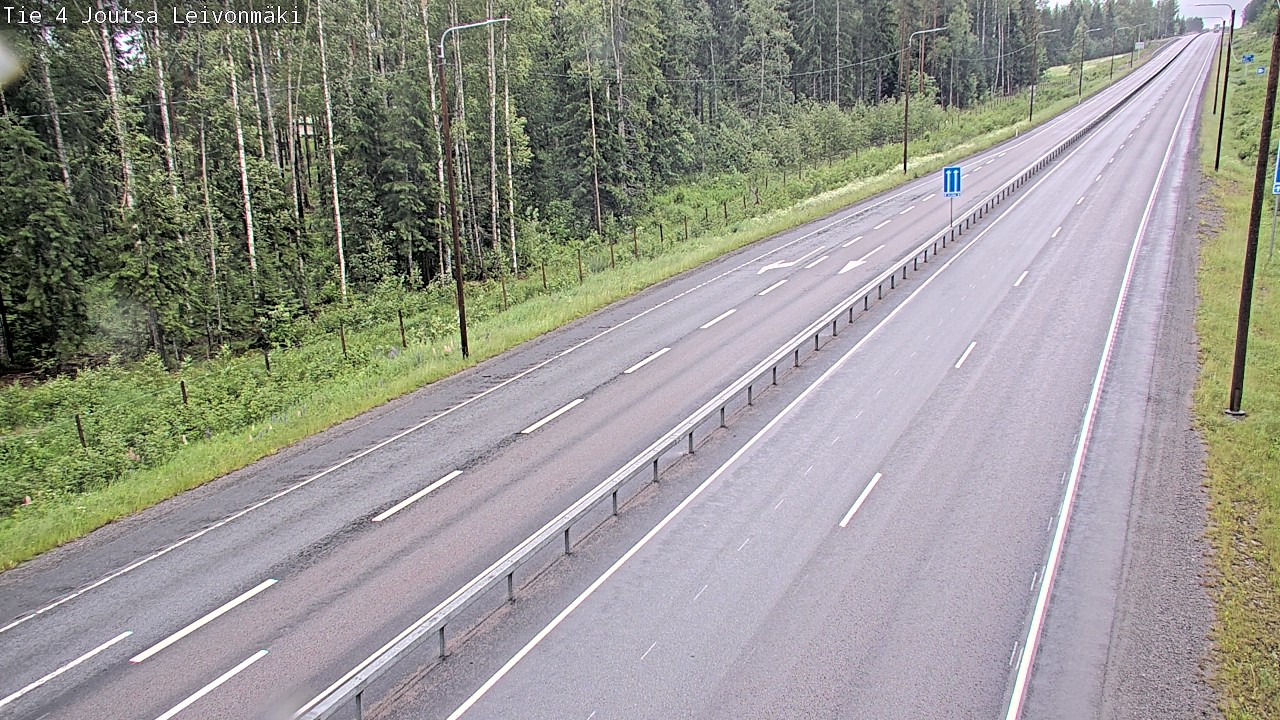 Weather Camera Image Väg 4 Joutsa Leivonmäki, Joutsa, Keski-Suomi