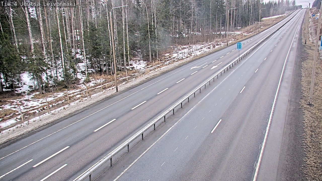 Weather Camera Image Road 4 Joutsa Leivonmäki, Joutsa, Keski-Suomi