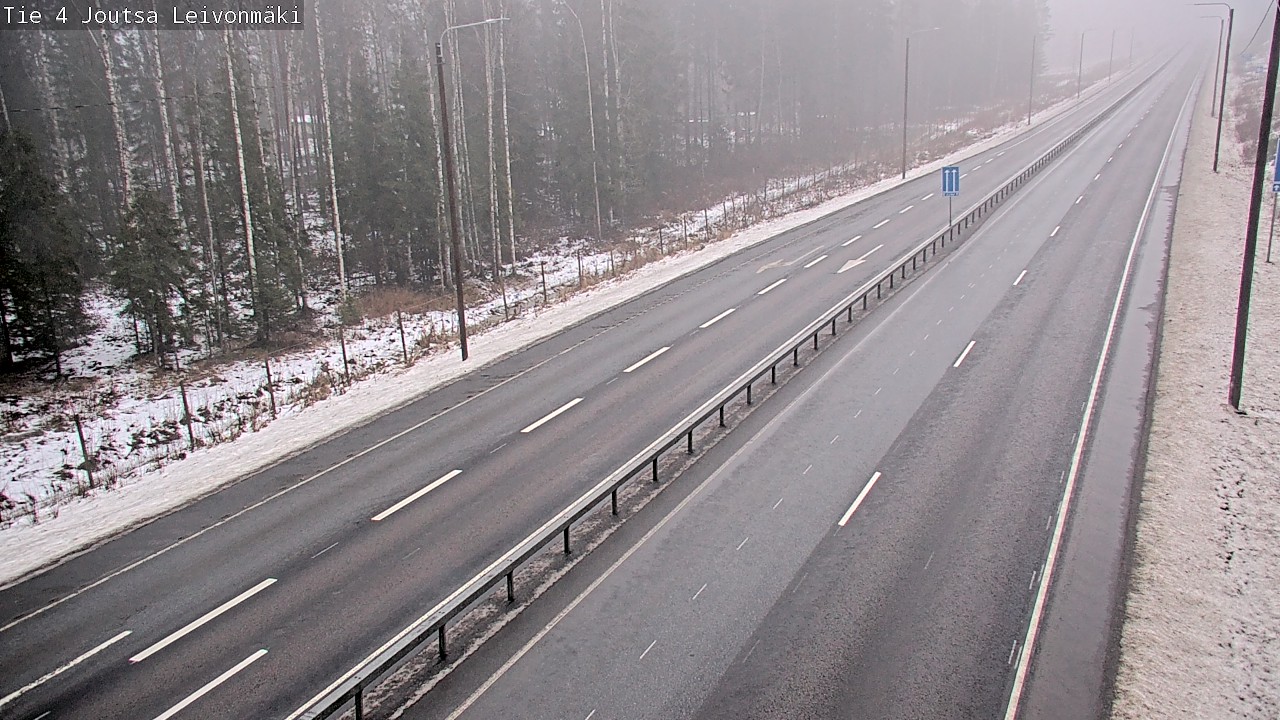 Weather Camera Image Väg 4 Joutsa Leivonmäki, Joutsa, Keski-Suomi