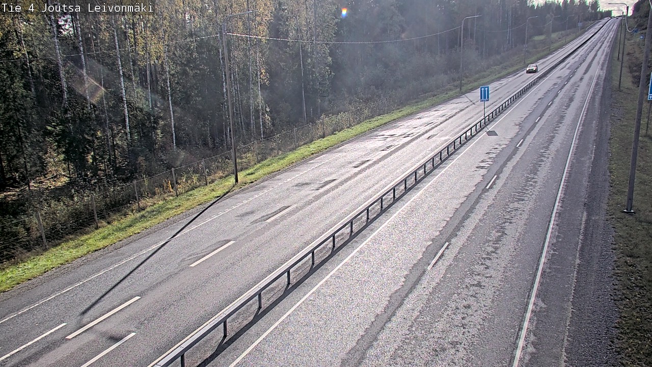 Weather Camera Image Väg 4 Joutsa Leivonmäki, Joutsa, Keski-Suomi