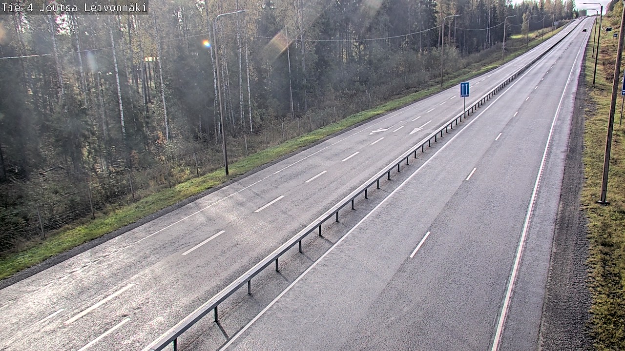 Weather Camera Image Väg 4 Joutsa Leivonmäki, Joutsa, Keski-Suomi