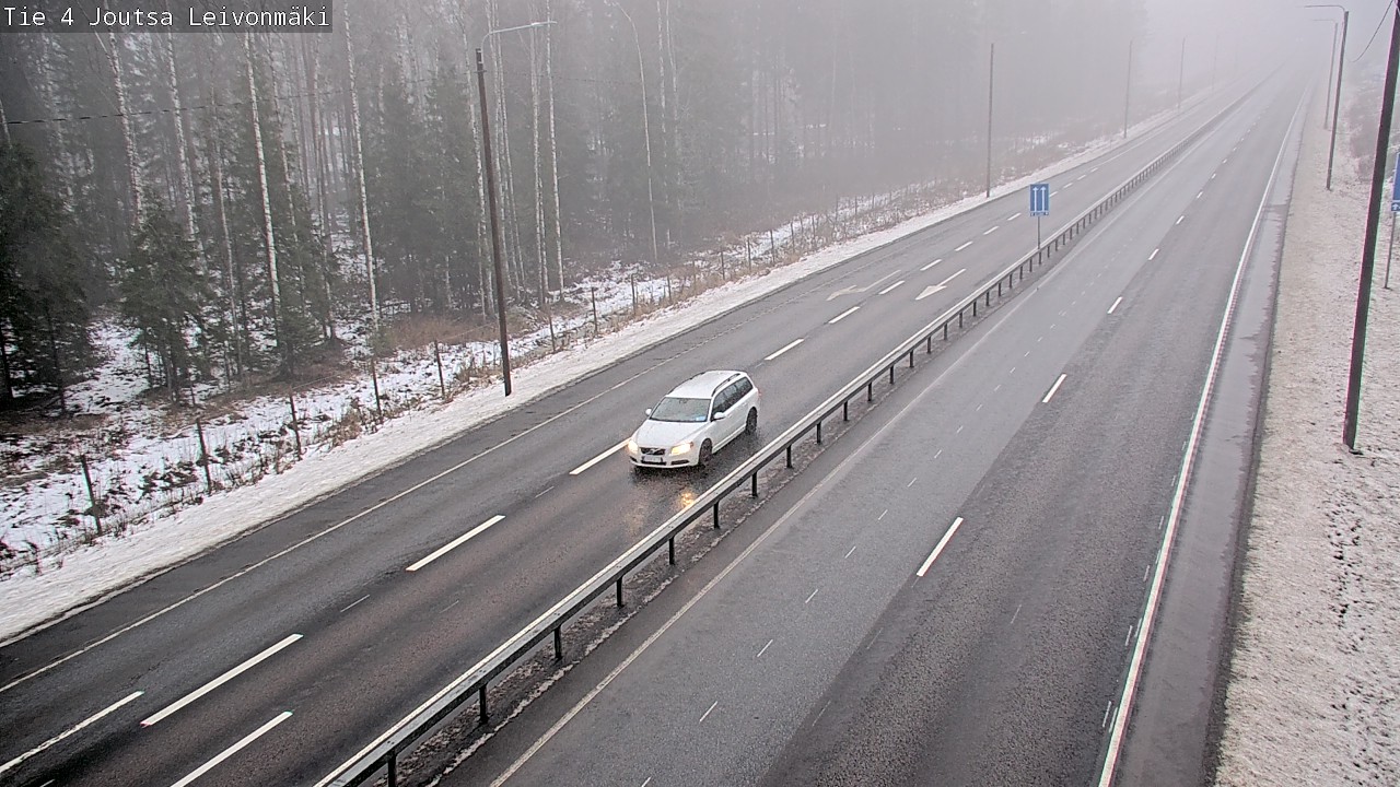 Weather Camera Image Väg 4 Joutsa Leivonmäki, Joutsa, Keski-Suomi