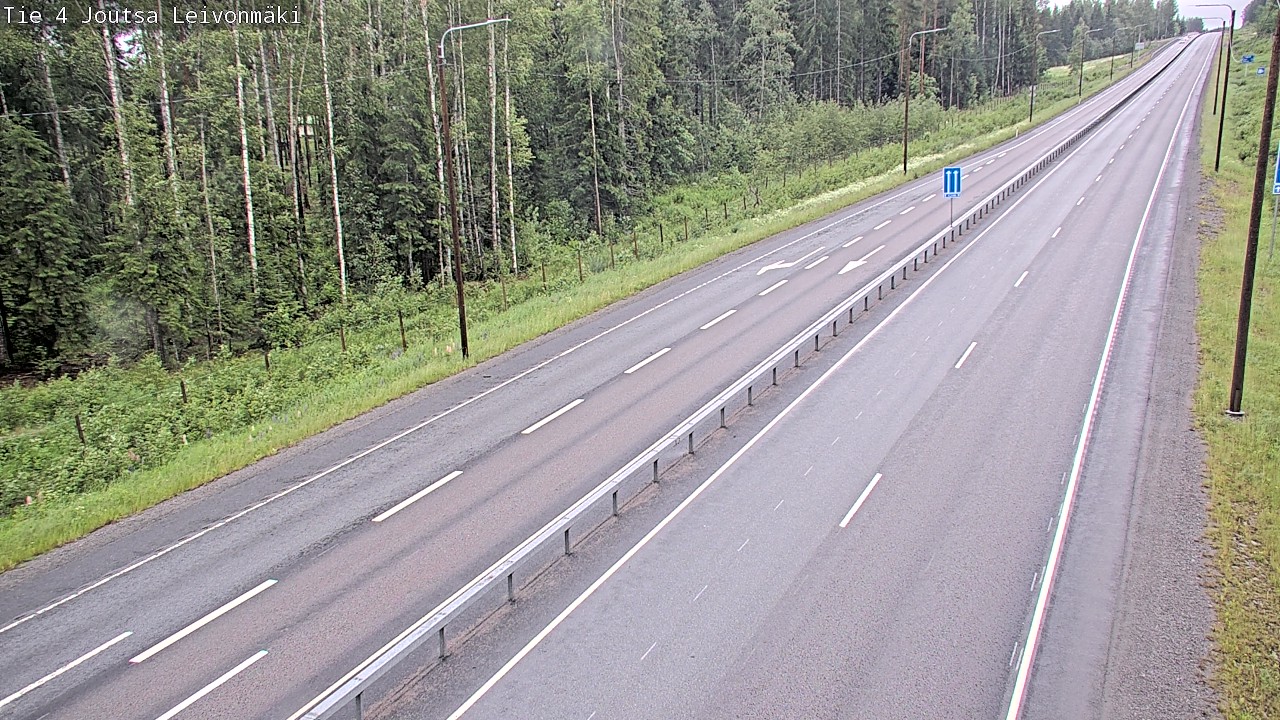 Weather Camera Image Väg 4 Joutsa Leivonmäki, Joutsa, Keski-Suomi