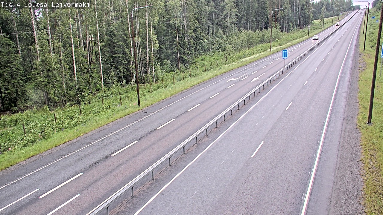 Weather Camera Image Väg 4 Joutsa Leivonmäki, Joutsa, Keski-Suomi