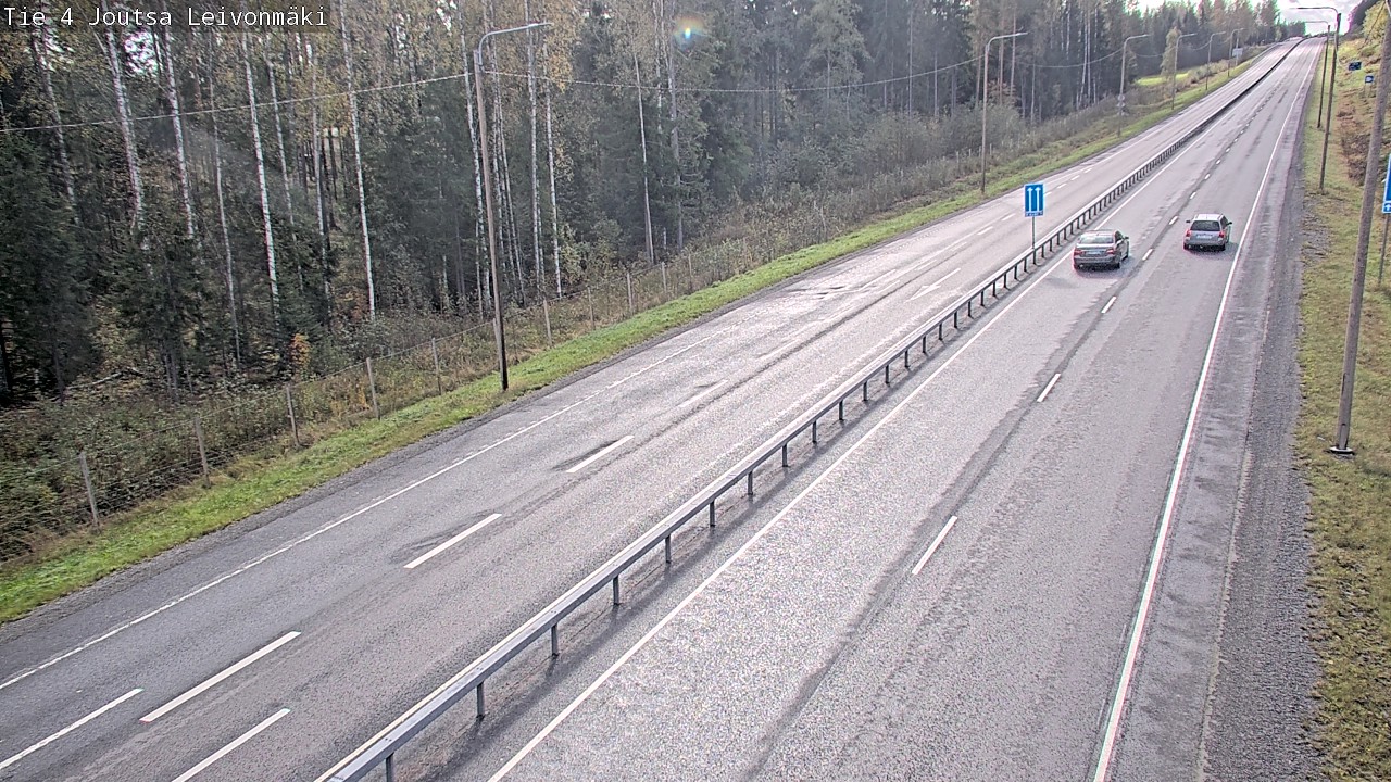 Weather Camera Image Väg 4 Joutsa Leivonmäki, Joutsa, Keski-Suomi