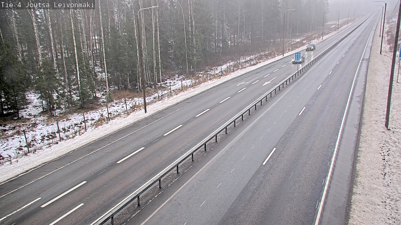 Weather Camera Image Väg 4 Joutsa Leivonmäki, Joutsa, Keski-Suomi