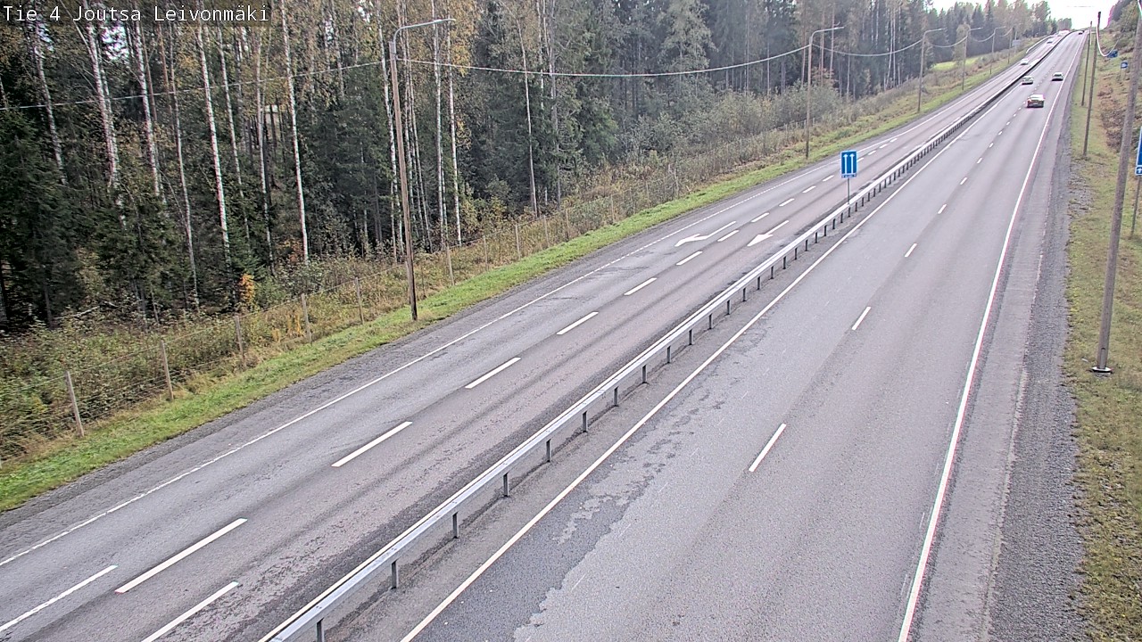 Weather Camera Image Väg 4 Joutsa Leivonmäki, Joutsa, Keski-Suomi