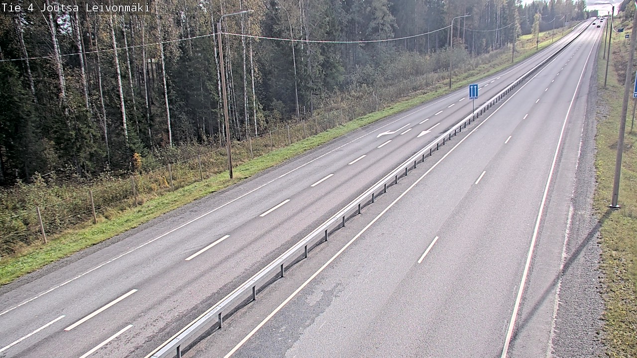 Weather Camera Image Väg 4 Joutsa Leivonmäki, Joutsa, Keski-Suomi