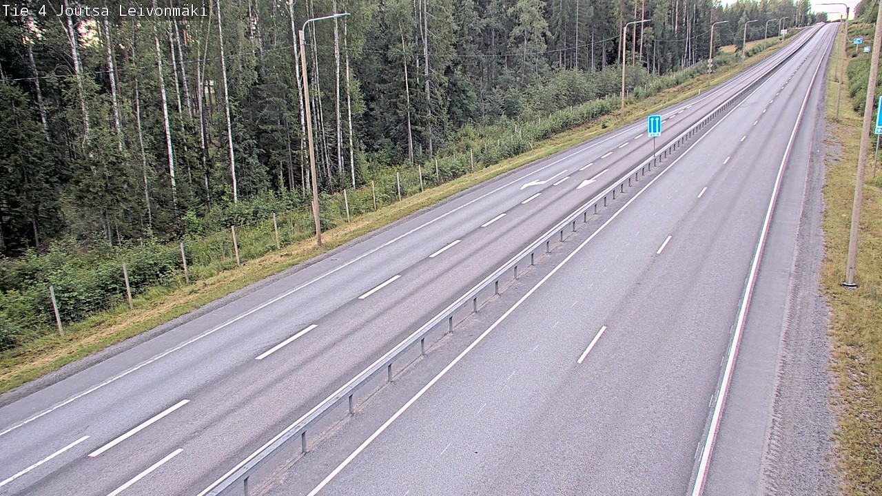 Weather Camera Image Road 4 Joutsa Leivonmäki, Joutsa, Keski-Suomi