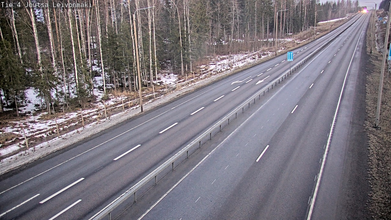 Weather Camera Image Road 4 Joutsa Leivonmäki, Joutsa, Keski-Suomi