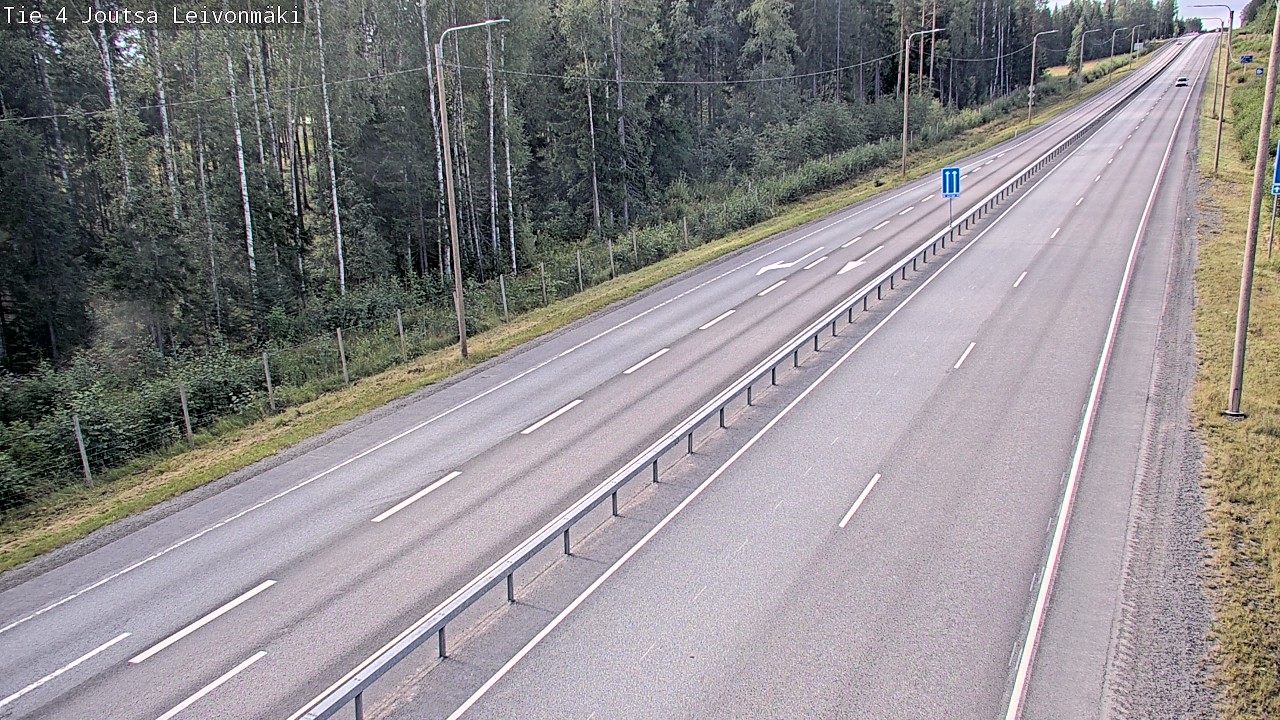 Weather Camera Image Road 4 Joutsa Leivonmäki, Joutsa, Keski-Suomi
