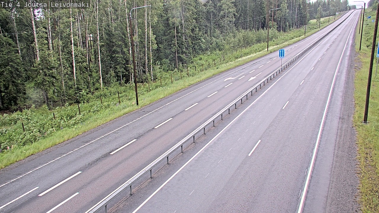 Weather Camera Image Väg 4 Joutsa Leivonmäki, Joutsa, Keski-Suomi