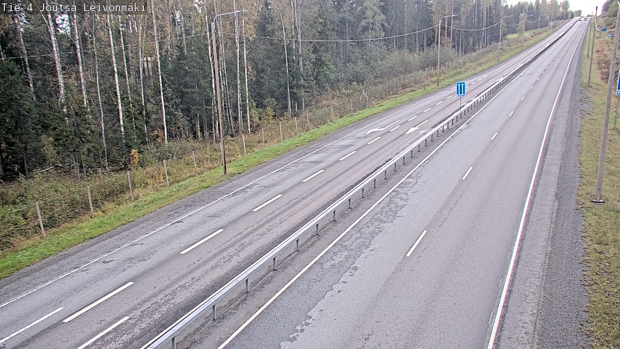 Weather Camera Image Väg 4 Joutsa Leivonmäki, Joutsa, Keski-Suomi