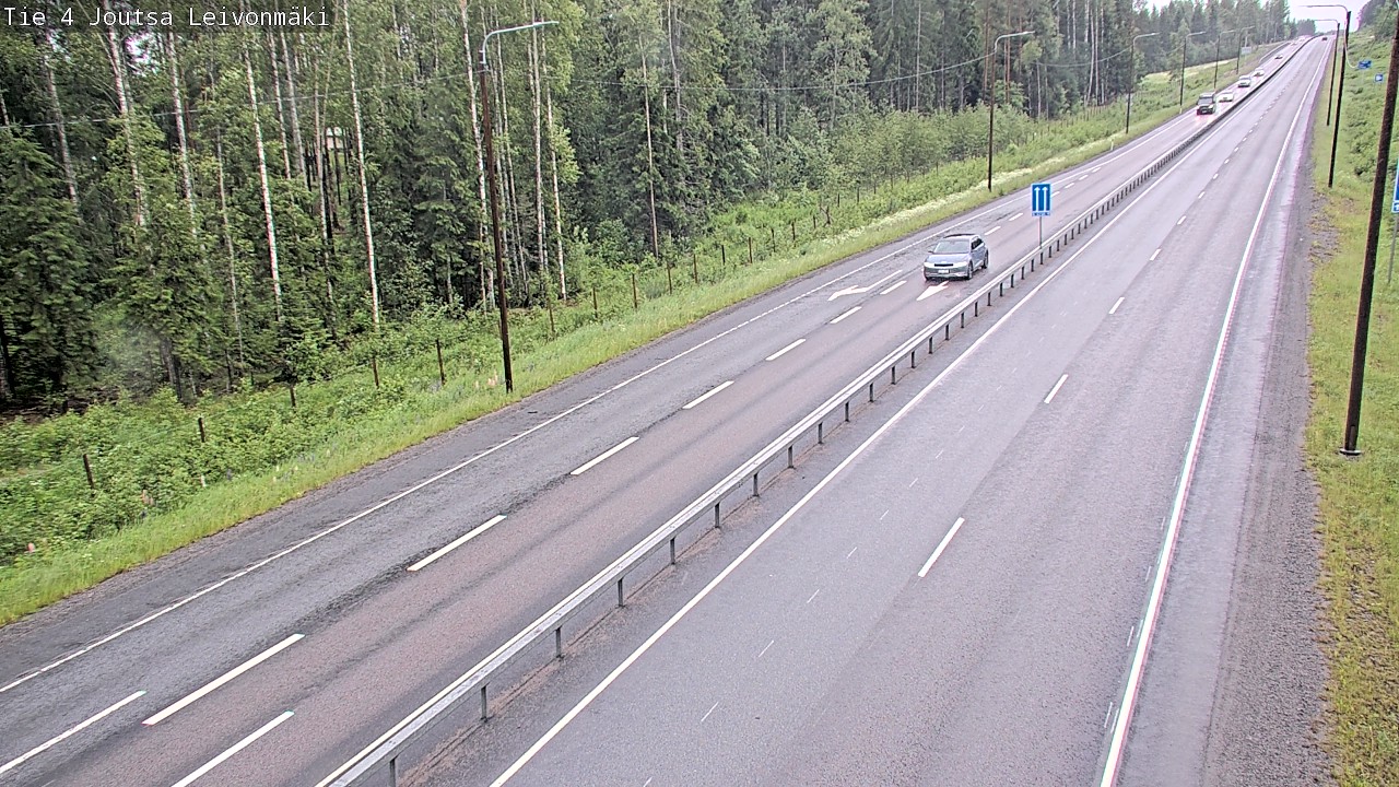 Weather Camera Image Väg 4 Joutsa Leivonmäki, Joutsa, Keski-Suomi