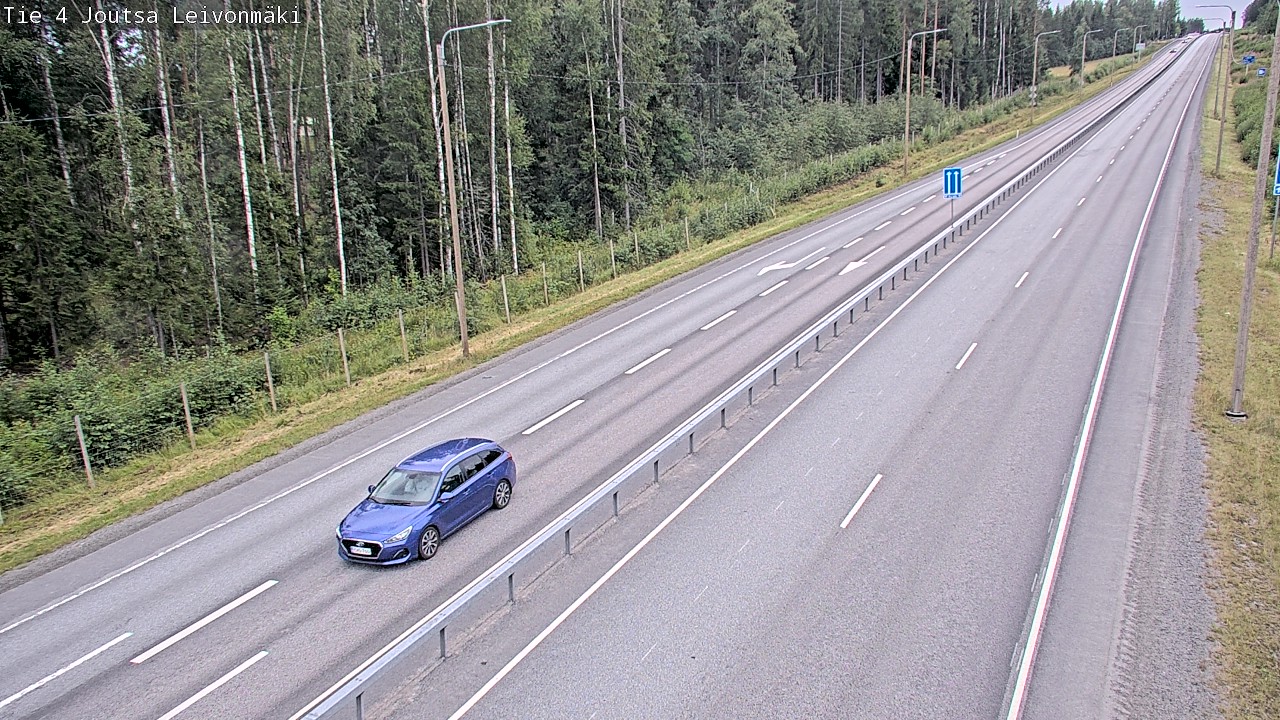Weather Camera Image Väg 4 Joutsa Leivonmäki, Joutsa, Keski-Suomi
