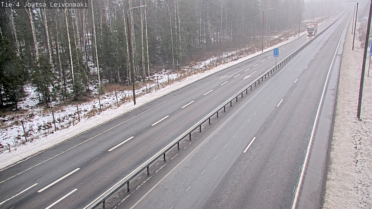 Weather Camera Image Väg 4 Joutsa Leivonmäki, Joutsa, Keski-Suomi