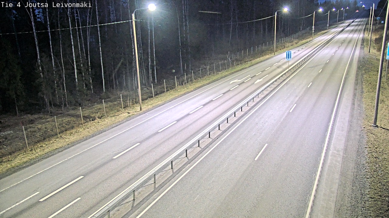 Weather Camera Image Väg 4 Joutsa Leivonmäki, Joutsa, Keski-Suomi