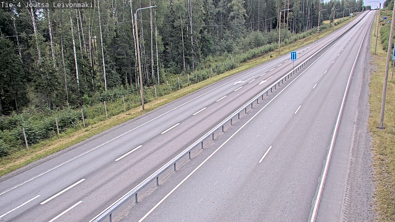 Weather Camera Image Road 4 Joutsa Leivonmäki, Joutsa, Keski-Suomi