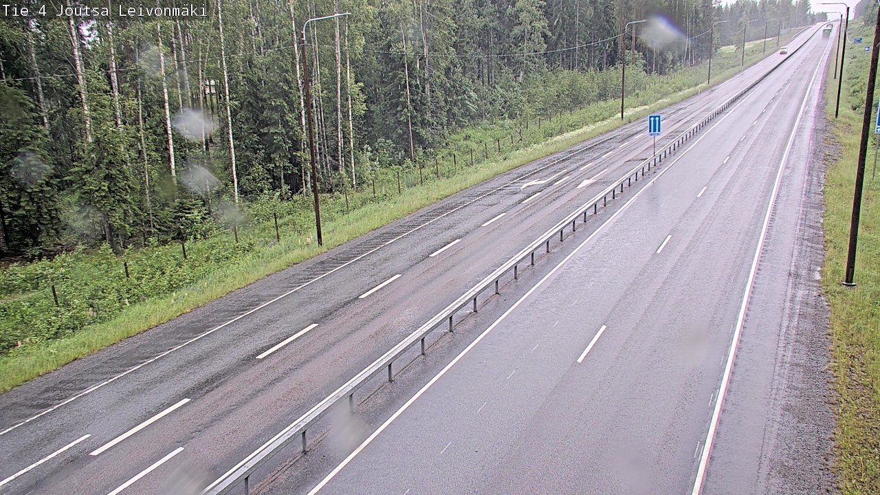 Weather Camera Image Väg 4 Joutsa Leivonmäki, Joutsa, Keski-Suomi