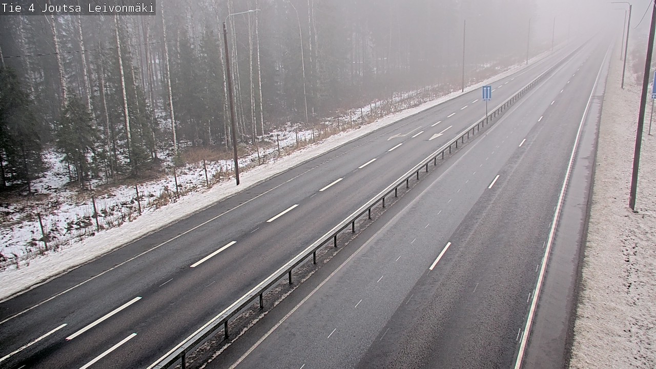 Weather Camera Image Väg 4 Joutsa Leivonmäki, Joutsa, Keski-Suomi