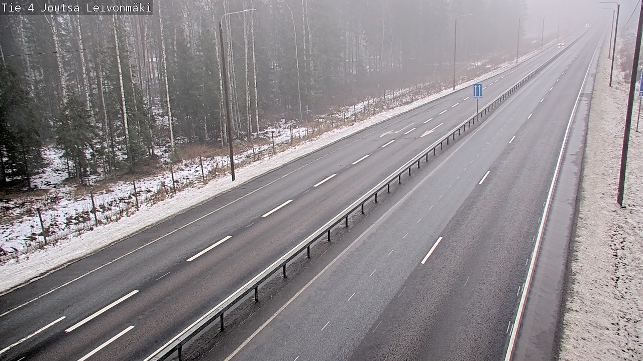 Weather Camera Image Väg 4 Joutsa Leivonmäki, Joutsa, Keski-Suomi