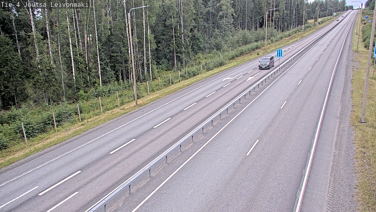 Weather Camera Image Road 4 Joutsa Leivonmäki, Joutsa, Keski-Suomi