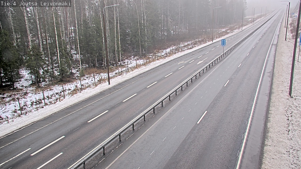 Weather Camera Image Väg 4 Joutsa Leivonmäki, Joutsa, Keski-Suomi