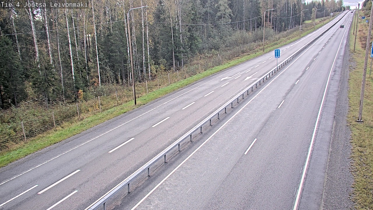 Weather Camera Image Väg 4 Joutsa Leivonmäki, Joutsa, Keski-Suomi